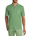 【送料無料】 ムラノ メンズ パーカー・スウェット フーディー アウター From The Garden Collection Textured Short Sleeve Snit Polo Sweater Antique Mint Green