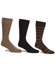 【送料無料】 ラウンドトゥリーアンドヨーク メンズ 靴下 アンダーウェア Gold Label Roundtree & Yorke Assorted Argyle-Solid-Stripe Crew Socks 3-Pack Assorted Pack(4)