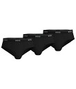 【送料無料】 ヒューゴボス メンズ ブリーフパンツ アンダーウェア Solid Hip Briefs 3-Pack Black
