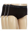 【送料無料】 ラウンドトゥリーアンドヨーク メンズ ブリーフパンツ アンダーウェア Full-Cut Briefs 3-Pack Black