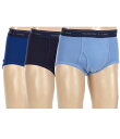 【送料無料】 ラウンドトゥリーアンドヨーク メンズ ブリーフパンツ アンダーウェア Full-Cut Briefs 3-Pack Blue Assorted