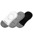 【送料無料】 ボンバス メンズ 靴下 アンダーウェア Cushioned No-Show Socks 3-Pack Assorted