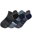 【送料無料】 ボンバス メンズ 靴下 アンダーウェア Running Ankle Socks 3-Pack Navy Moss Mix