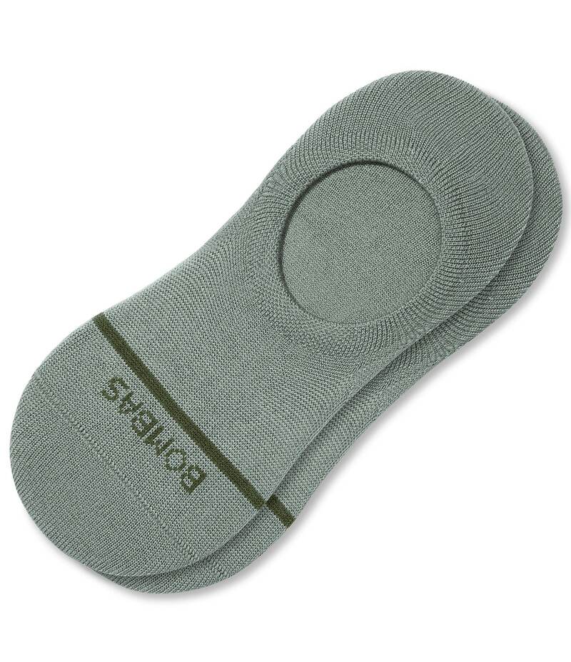 【送料無料】 ボンバス メンズ 靴下 アンダーウェア Merino Blend Solid No-Show Socks Soft Moss