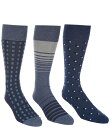 【送料無料】 ラウンドトゥリーアンドヨーク メンズ 靴下 アンダーウェア Windows Assorted Socks 3-Pack Navy(4)