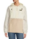 【送料無料】 エルエルビーン レディース コート アウター Mountain Classic Color Block Anorak Jacket Paper White/Putty(4)