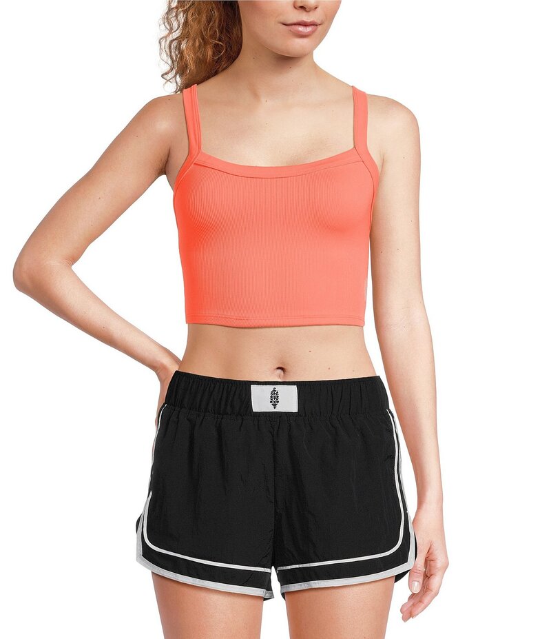 【送料無料】 フリーピープル レディース シャツ トップス FP Movement All Clear Solid Scoop Neckline Sleeveless Cami Neon Coral