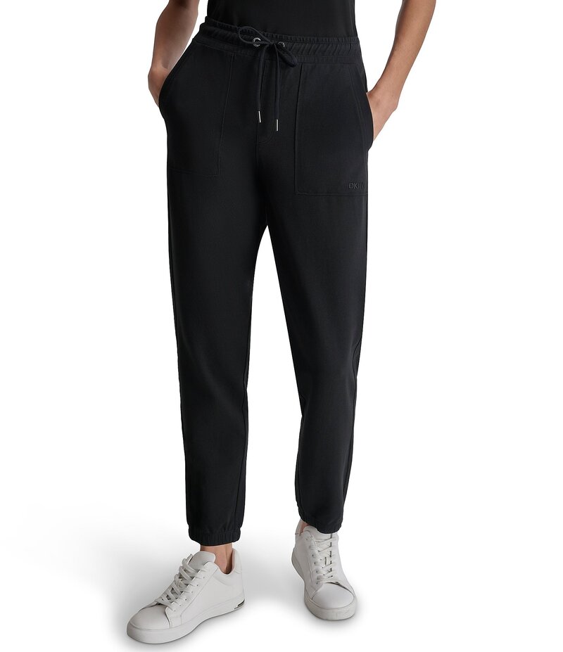 【送料無料】 ダナキャラン レディース カジュアルパンツ ボトムス DKNY by Donna Karan Smocked Waistband Joggers Black