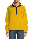 【送料無料】 エルエルビーン レディース シャツ トップス Bean's Classic Fleece Stand Collar Long Sleeve Stretch Binding Side Pocket Snap Placket Pullover Field Gold(4)