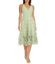 【送料無料】 ドレスザポプレーション レディース ワンピース トップス Darleen Sleeveless V-Neck Embroidered Mesh A...