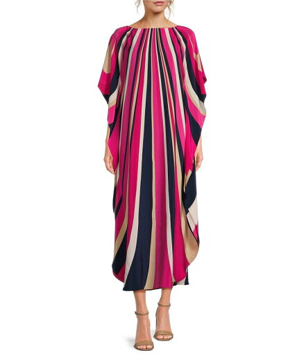 【送料無料】 トリーナターク レディース ワンピース トップス Jalani Printed Silk Boat Neck Dolman Sleeve Caftan Maxi Dress Petal Pink 【送料無料】 トリーナターク レディース ワンピース トップス Jalani Printed Silk Boat Neck Dolman Sleeve Caftan Maxi Dress Petal Pink