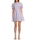 【送料無料】 アントニオ メラーニ レディース ワンピース トップス Iris Floral Mockneck Short Sleeve Dress Laven...