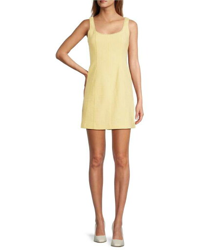 【送料無料】 アントニオ メラーニ レディース ワンピース トップス Macy Tweed Mini Dress Butter 【送料無料】 アントニオ メラーニ レディース ワンピース トップス Macy Tweed Mini Dress Butter