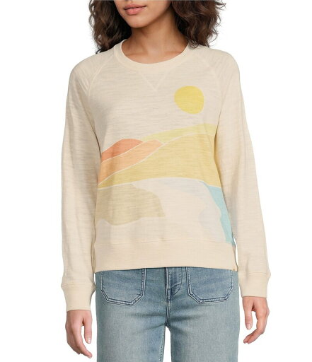 【送料無料】 ファレティ レディース シャツ トップス Sunwash Slub Crew Neck Long Sleeve Pullover Sandshell Soleli 【送料無料】 ファレティ レディース シャツ トップス Sunwash Slub Crew Neck Long Sleeve Pullover Sandshell Soleli