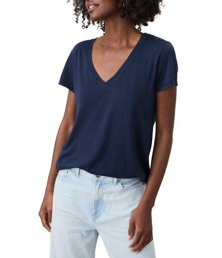 【送料無料】 スプレンディット レディース シャツ トップス Kate V-Neck Short Sleeve Tee Navy 【送料無料】 スプレンディット レディース シャツ トップス Kate V-Neck Short Sleeve Tee Navy