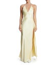 【送料無料】 バードット レディース ワンピース トップス Yve Satin Halter V Neck Sleeveless Slip Maxi Dress...
