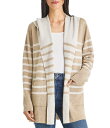 【送料無料】 スプレンディット レディース ニット・セーター カーディガン アウター Syd Cashmere Blend Stripe Shawl Colla...