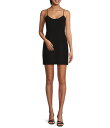 【送料無料】 ジャンビニ レディース ワンピース トップス Lana Crepe Corset Scoop Neck Sleeveless Mini Dress Black