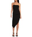 【送料無料】 ジャンビニ レディース ワンピース トップス Harling Crepe Square Neck Sleeveless Asymmetrical ...