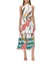 【送料無料】 アドレイン ラエ レディース ワンピース トップス Woven Floral Print Halter Neck Sleeveless Belte...