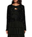 【送料無料】 エーラブズエー レディース ニット・セーター カーディガン アウター Sequin Crew Neck Long Sleeve Bow Tie F...