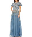【送料無料】 マックダガル レディース ワンピース トップス Sequin Embellished Short Butterfly Sleeve Crew Ne...