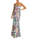【送料無料】 マックダガル レディース ワンピース トップス Embroidered Floral Print Sweetheart Neck Sleevele...