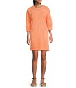 【送料無料】 ウエストバウンド レディース ワンピース トップス 3/4 Sleeve Crew Neck Dress Melon
