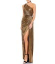 【送料無料】 マックダガル レディース ワンピース トップス Metallic Ruched Asymmetrical One Shoulder Sleevel...