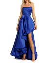 【送料無料】 マックダガル レディース ワンピース トップス Strapless Sleeveless Ruched Asymmetrical Bubble H...