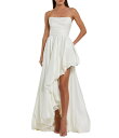 【送料無料】 マックダガル レディース ワンピース トップス Strapless Sleeveless Ruched Asymmetrical Bubble H...