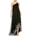 【送料無料】 マックダガル レディース ワンピース トップス Floral Pattern Embellished Tulle One Shoulder Sle...