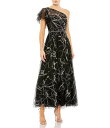 【送料無料】 マックダガル レディース ワンピース トップス Two Tone One Shoulder A-Line Dress Black