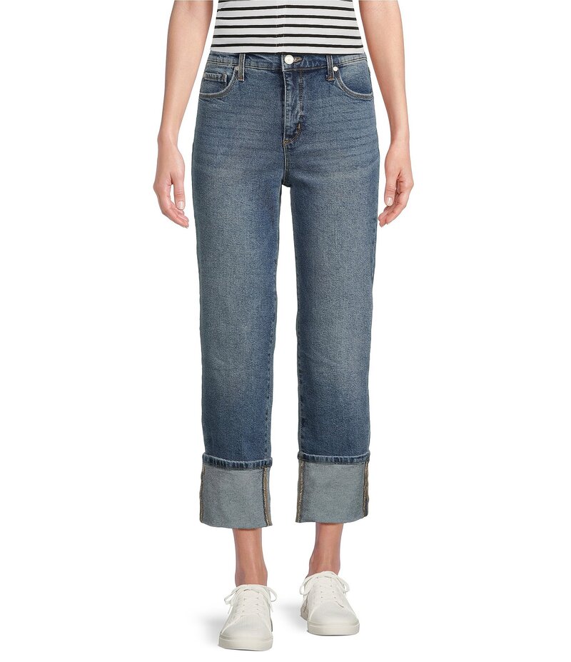 コード ブルー レディース ボトムス デニムパンツ クロップド ジーンズ Code Bleu Hollywood Waist Hig..