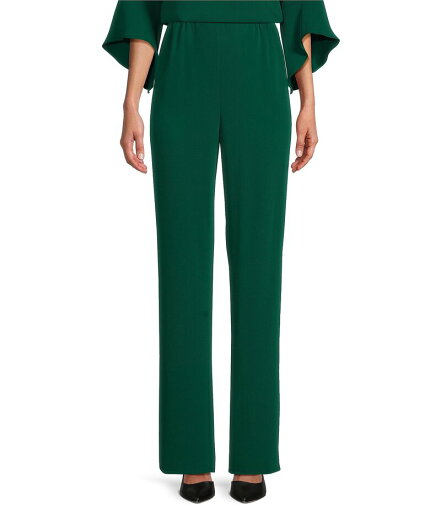 【送料無料】 キャロライン ローズ レディース カジュアルパンツ ボトムス Matte Crepe Pull-On Straight Leg Pants Emerald 【送料無料】 キャロライン ローズ レディース カジュアルパンツ ボトムス Matte Crepe Pull-On Straight Leg Pants Emerald