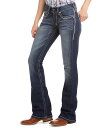 【送料無料】 アリアト レディース デニムパンツ ジーンズ ボトムス R.E.A.L Mid Rise Stretch Denim Embroidered Po...