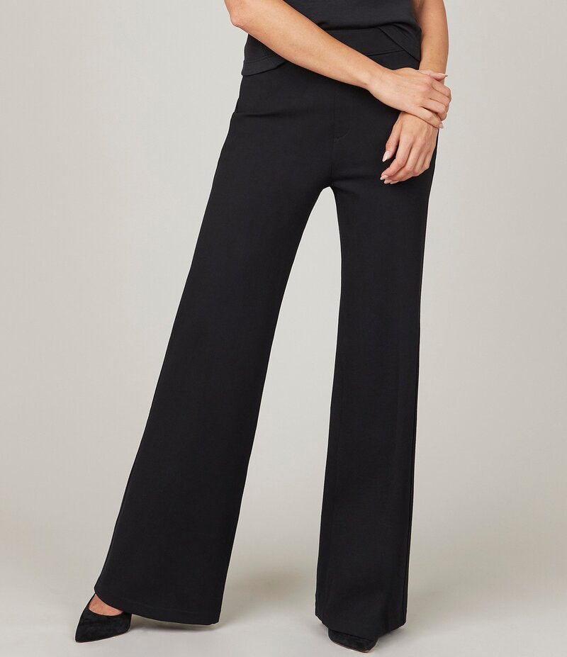 スパンク レディース ボトムス カジュアルパンツ ワイドレッグ SPANXsmooth? PerfectFit Ponte Wide Leg Pant Classic Black ブラック