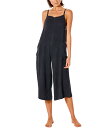 【送料無料】 リップカール レディース ジャンプスーツ トップス Premium Surf Wide Leg Crop Jumpsuit Black