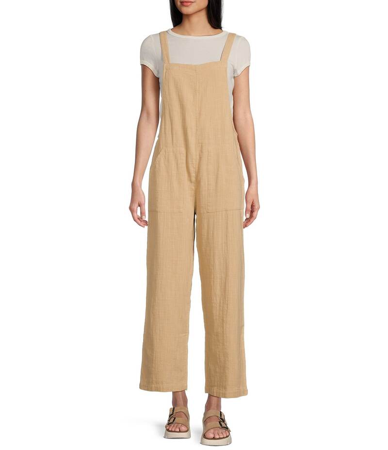 【送料無料】 ビラボン レディース ジャンプスーツ トップス Pacific Time Wide Leg Jumpsuit Khaki