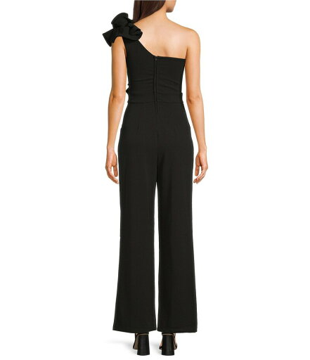 【送料無料】 ハニーアンドロージー レディース ジャンプスーツ トップス One Shoulder Ruffle Jumpsuit Black
