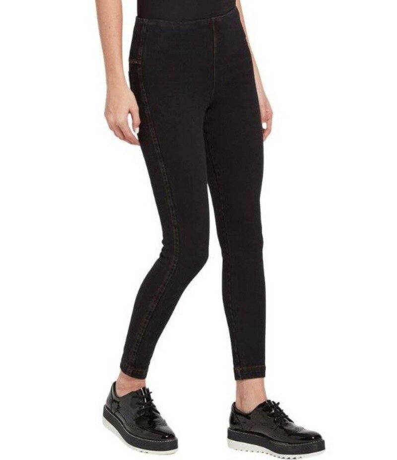 リジー レディース ボトムス デニムパンツ デニム Lysse Toothpick Denim Jeggings Midtown Black ブラック
