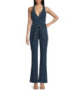 【送料無料】 ゲス レディース ジャンプスーツ トップス Claire Sleeveless Halter Jumpsuit Blue