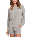 【送料無料】 ベアフットドリームス レディース シャツ トップス Cozy Chic Ultra Lite Ribbed Dolman Pullover Sleep Top Moonbeam(4)