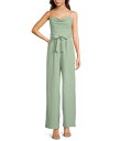 【送料無料】 ハニーアンドロージー レディース ジャンプスーツ トップス Scuba Crepe Drape Neck Spaghetti Strap Cors...