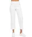 【送料無料】 スパンク レディース カジュアルパンツ ボトムス Stretch Twill Cropped Wide Leg Pants Bright Whit...