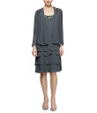 【送料無料】 イグナイト レディース ワンピース トップス Petite Size Sequin Trim Scoop Neck Long Sleeve Tie...