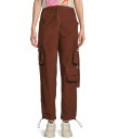 【送料無料】 アンジー レディース カジュアルパンツ カーゴパンツ ボトムス Corduroy Solid Cargo Pants Brown