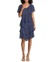 【送料無料】 イグナイト レディース ワンピース トップス Petite Size Short Sleeve V-Neck Metallic Polka Dot...