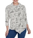 【送料無料】 ルビーアールディー レディース パーカー・スウェット フーディー アウター Petite Size Knit Faux Fois Bois Pri...