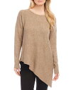 【送料無料】 カレンケーン レディース パーカー・スウェット フーディー アウター Crew Neckline Long Sleeve Asymmetrical...